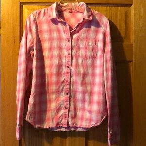 Pink Plaid Shirt